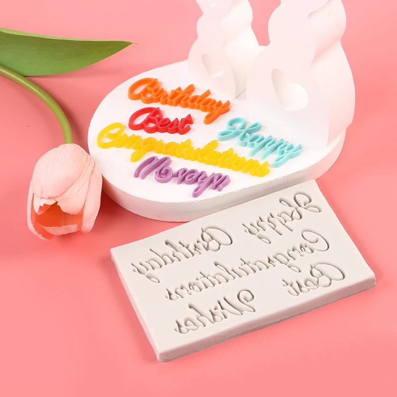 Alphabet Number Silicone Mold Cake Decorating Uppercase Lowercase Letter Fondant Chocolate Candy Sugarcraft Baking Mould Zpaxo
