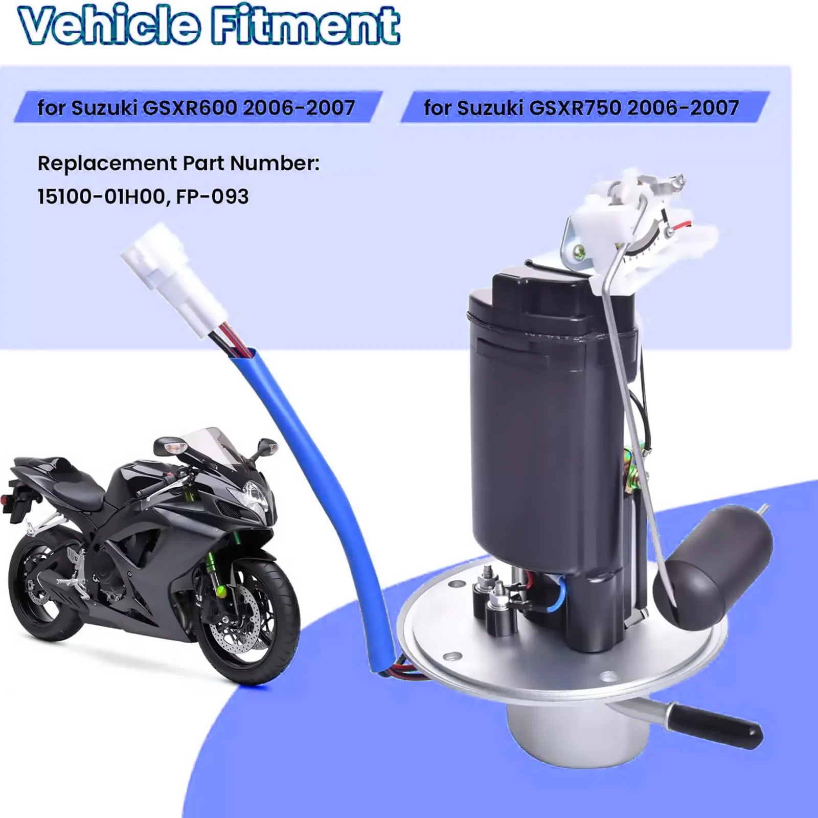 Fuel Pump Assembly 15100-01H00 Suzuki 2006-2007 GSXR600 GSXR750
