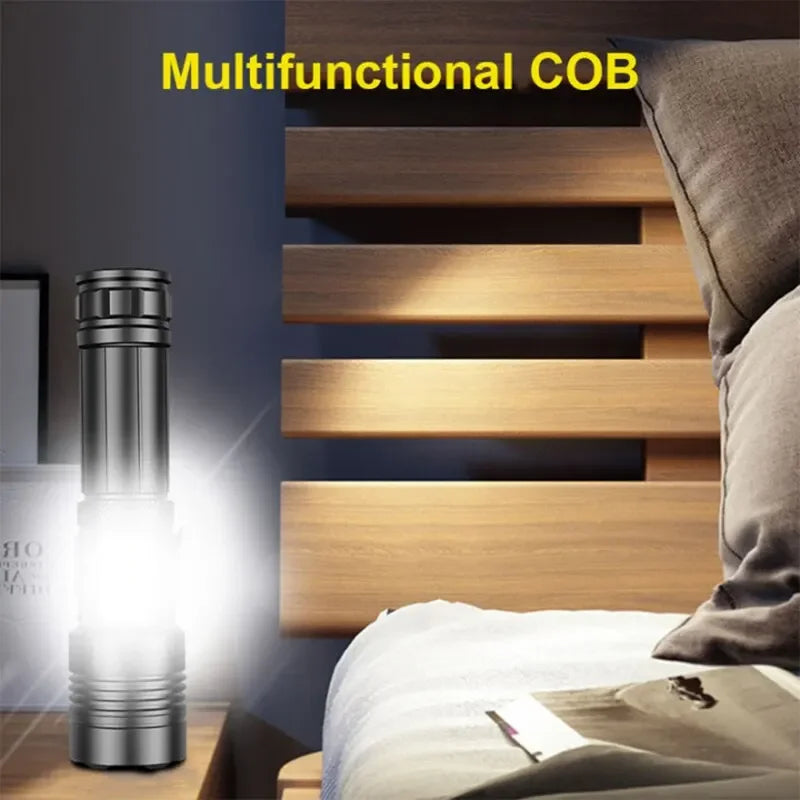 ESMARTER XHP120 LED Tactical Flashlight – Type-C Rechargeable