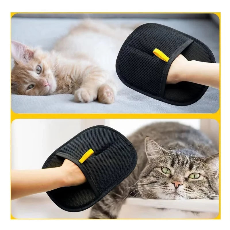 Pet Electrostatic Hair Removal Gloves Dog Cat Hair Removal Brush Gloves Hair Adhesive Gloves Carpet Clothing Hair Cleaning Brush Zpaxo