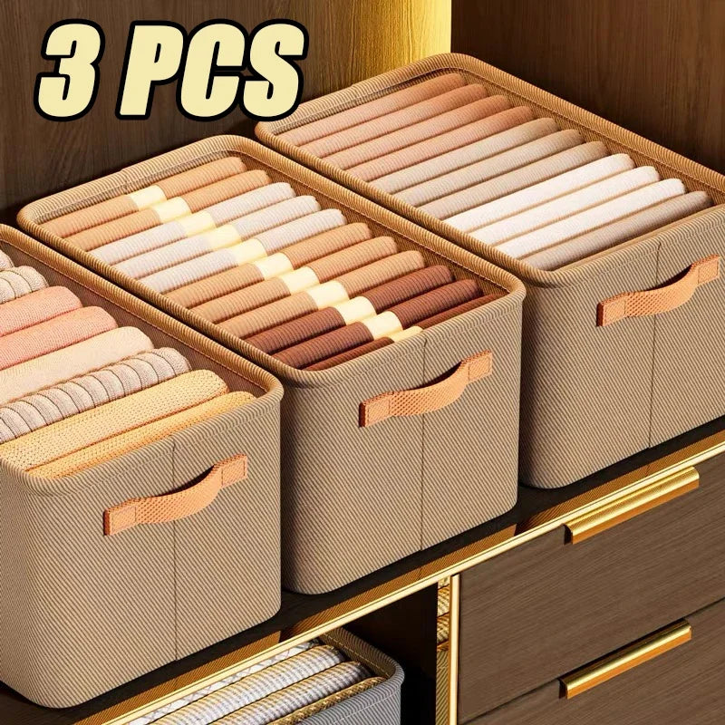 1/2/3PCS Collapsible Clothing Organizer Closet Clothes Pants Storage Organizer Closet Organizer Drawer Organizer Toy Storage Zpaxo