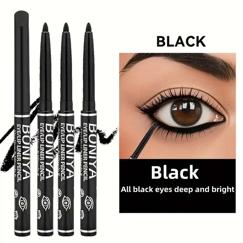 Silky Black Brown Eyeliner Smooth Waterproof Sweatproof Long-lasting
