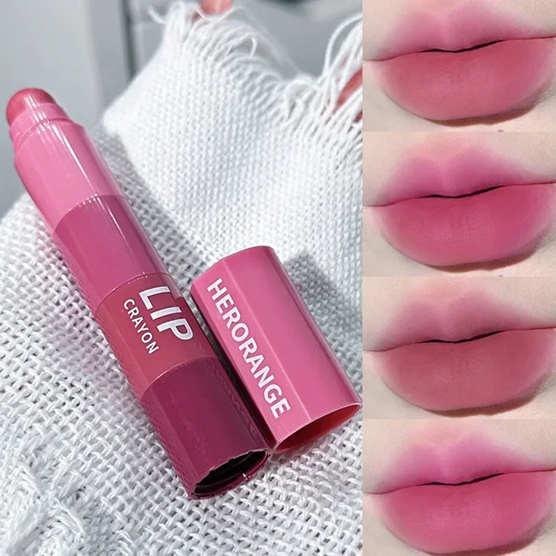 1 Cute Matte Lipstick Crayon Combo Purple Lip Tint Velvet Sexy Zpaxo 4 In 1-02 HERORANGE