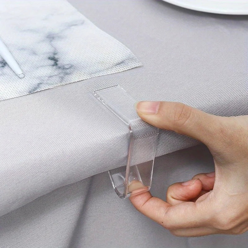 Tablecloth Fixing Clip Transparent Clips Anti-slip&anti-wrinkle