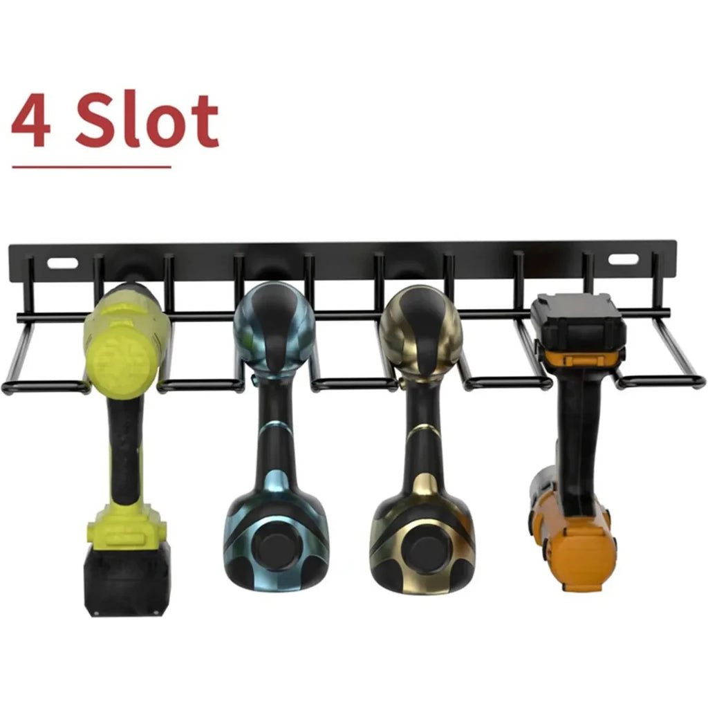 Power Tool Rack Electric Drill Holder Wall Mount Power Tool Organizer Workshop Wrench Tools Screwdriver Power Storage Shelf Home Zpaxo