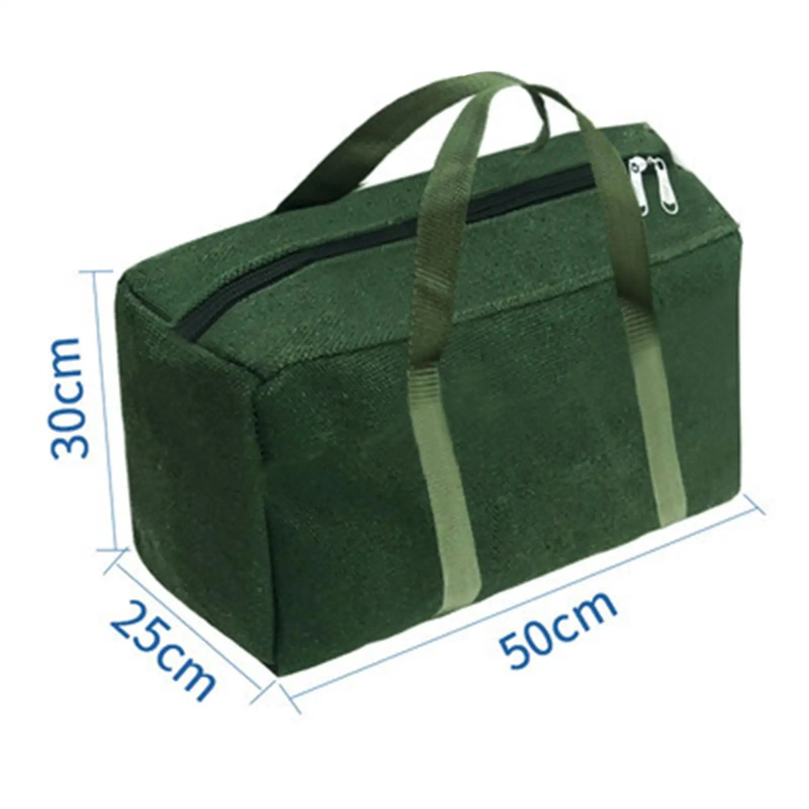 Rectangle Tool Bag Canvas Utility Tote Tool Organizer Waterproof Multifunctional for Storing Wrenches Pliers Lightweight Zpaxo