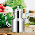 Olive Oil Dispenser Bottle Leakproof Dispensing Pourer Elegant Appearance Oil Dispenser for Cooking and Barbecue Oil Bottle Zpaxo Silver 500ml