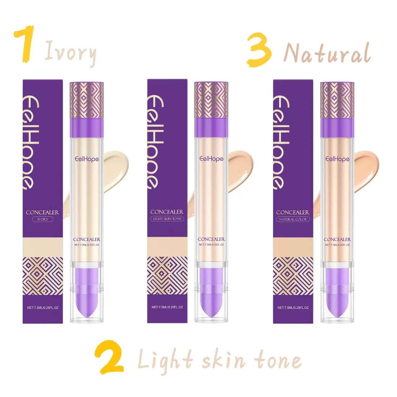 Concealer Improve Skin Elasticity Brighten Complexion Not Easy Remove Makeup Moisturizing Liquid Lightweight Dark Circle Blemish Zpaxo