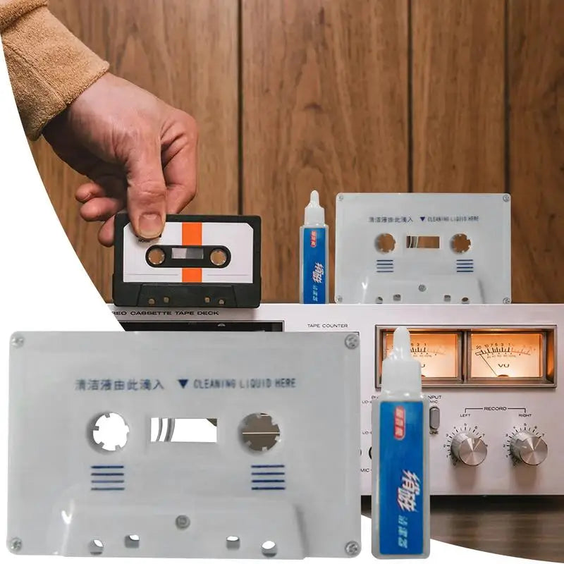 Tape Head Cleaner Cassette Maintenance Demagnetizer Recorder Fluids