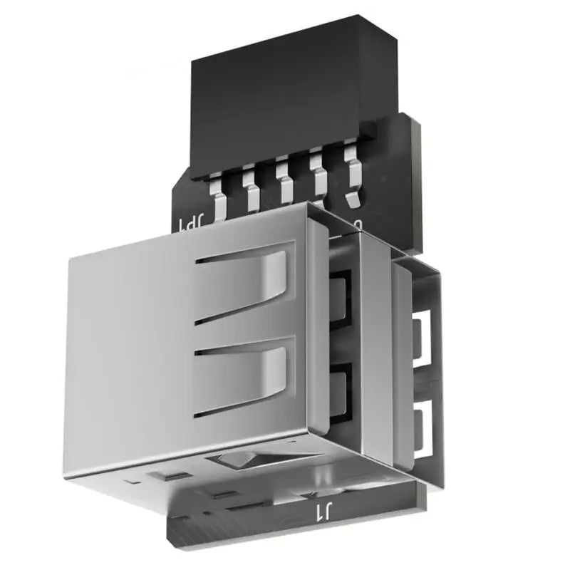 652F Plastic Metal 9Pin to USB2.0 Adapter For Connecting Devices To Motherboards Zpaxo