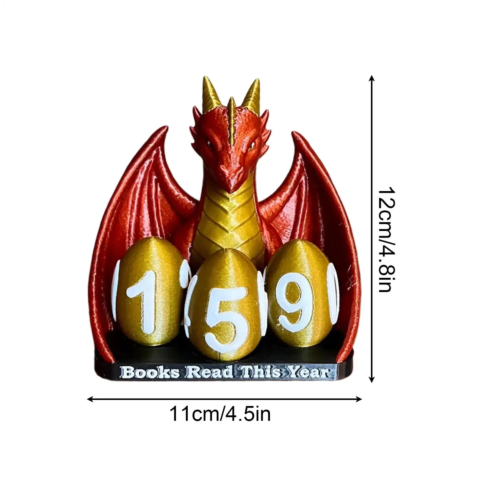 Books Read This Year Counter Dragon Shape Bookish Reading Accessory