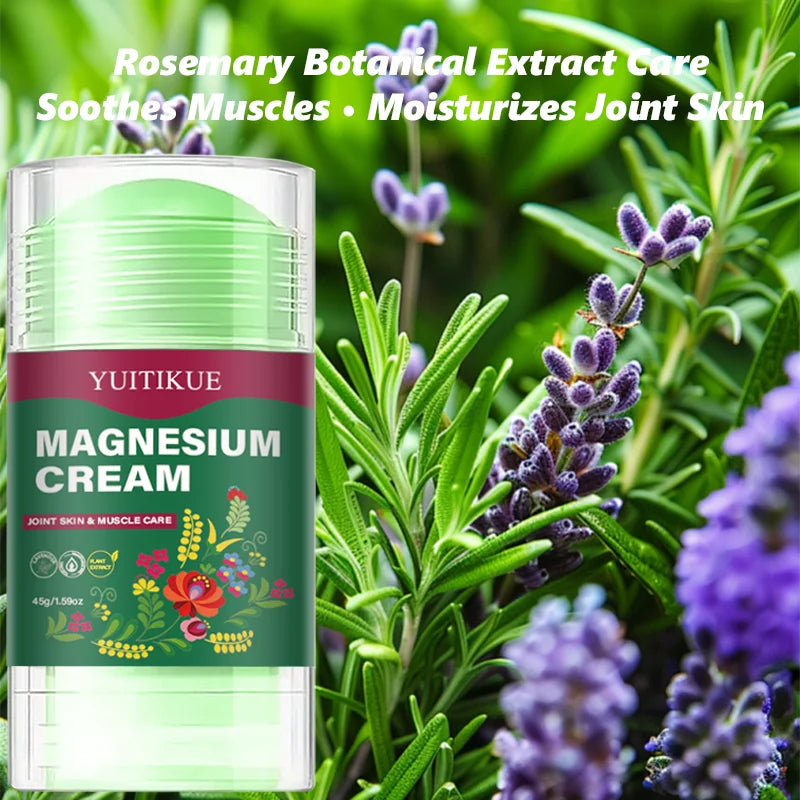 YUITIKUE Magnesium Cream – Soothe Muscles, Joints & Skin (45g) Magnesium Body Cream Zpaxo