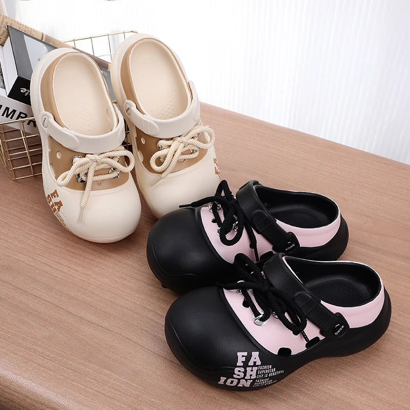 Women's Outdoor Chunky Platform Sandals Non-slip Clogs Slides Flat