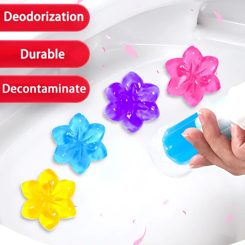 3 Toilet Cleaner Gel Flower Efficient Aromatic Deodorant Disinfection