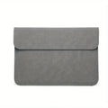 Portable Scratch Resistant Laptop Sleeve PU Leather Waterproof Tablet Zpaxo Dark Gray 13-14Inch
