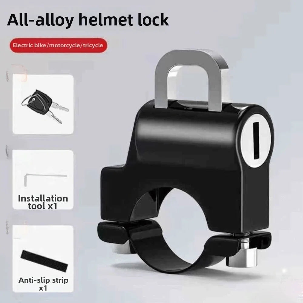 Universal Motorcycle Helmet Lock Security Hook Anti-theft Portable Zpaxo