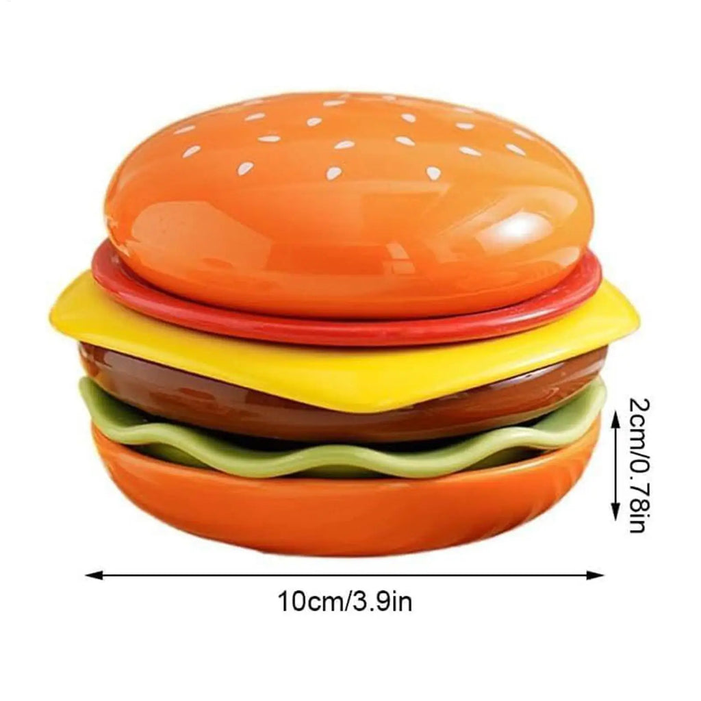 Stackable Hamburger Plate Burger 6 Layers Dinner Value Bone Spit