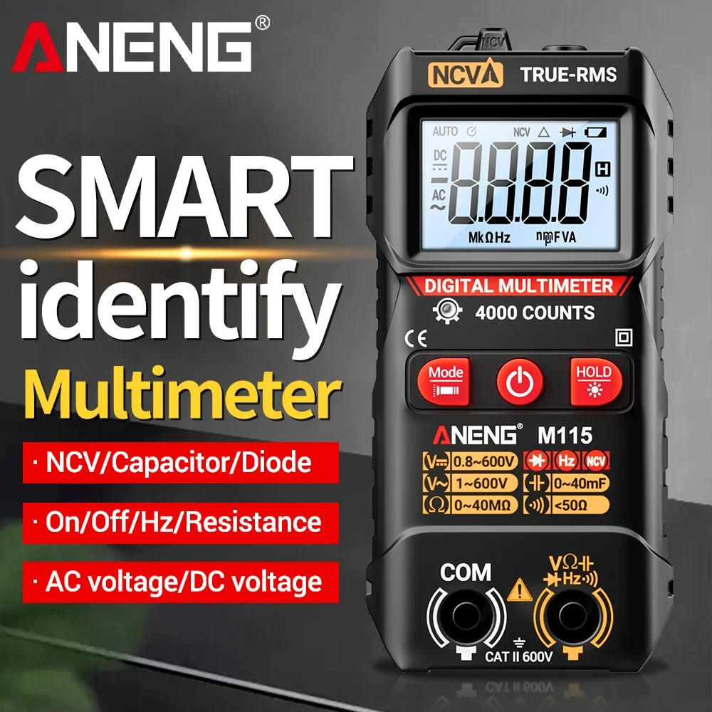Mini Digital Multifunctional Detector ANENG M115 Electrician Tester