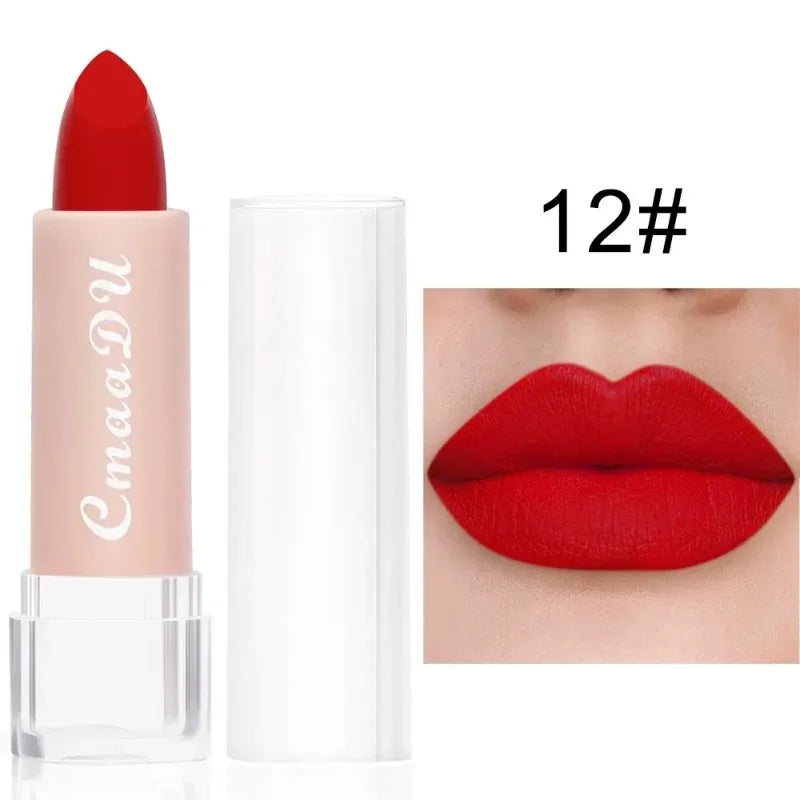 15 Lipstick Waterproof Long Lasting Matte Velvet Sexy Red Beauty Lip