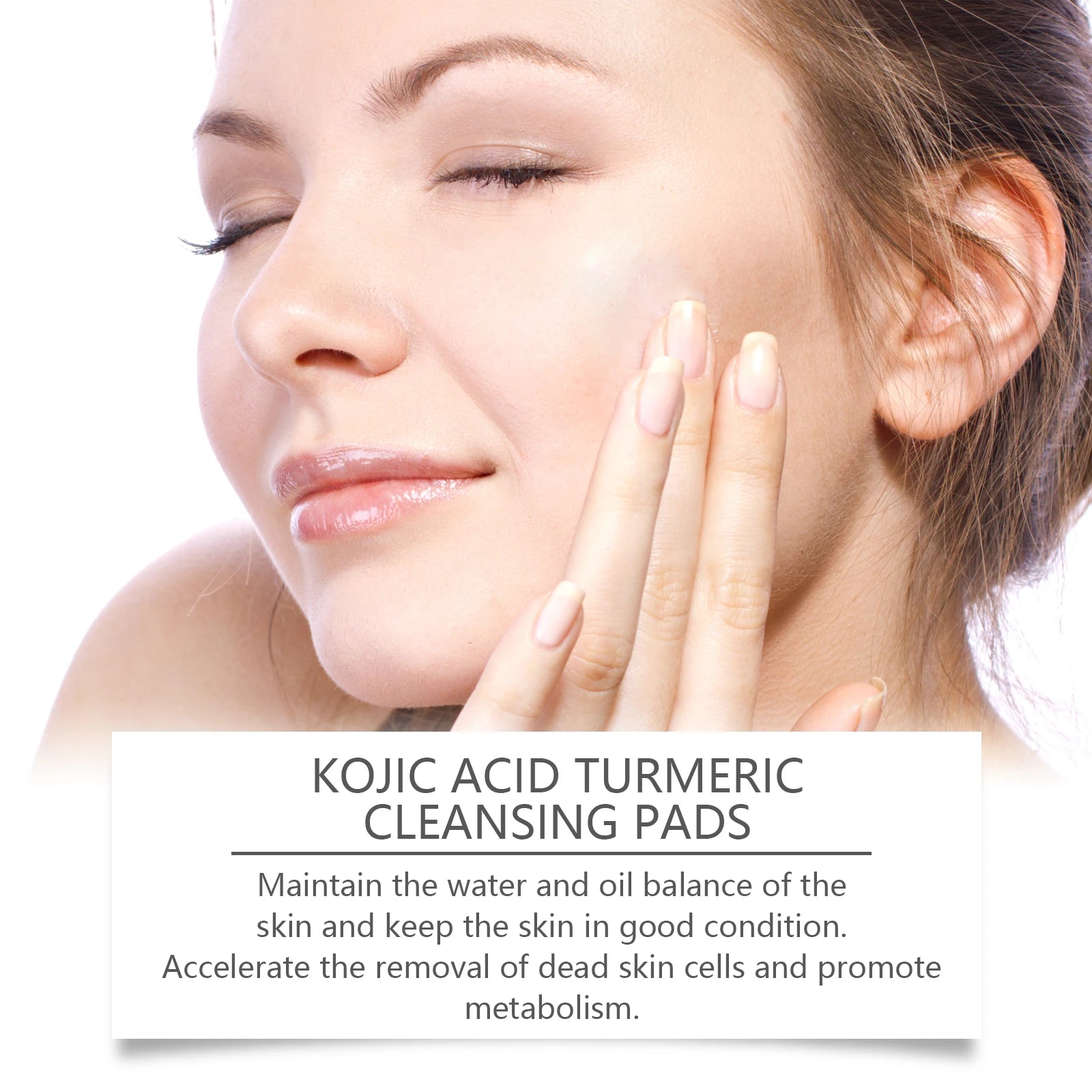 Turmeric Kojic Acid Cleansing Pads – Exfoliator & Pore Cleanser Facial Cleansing Pads Zpaxo