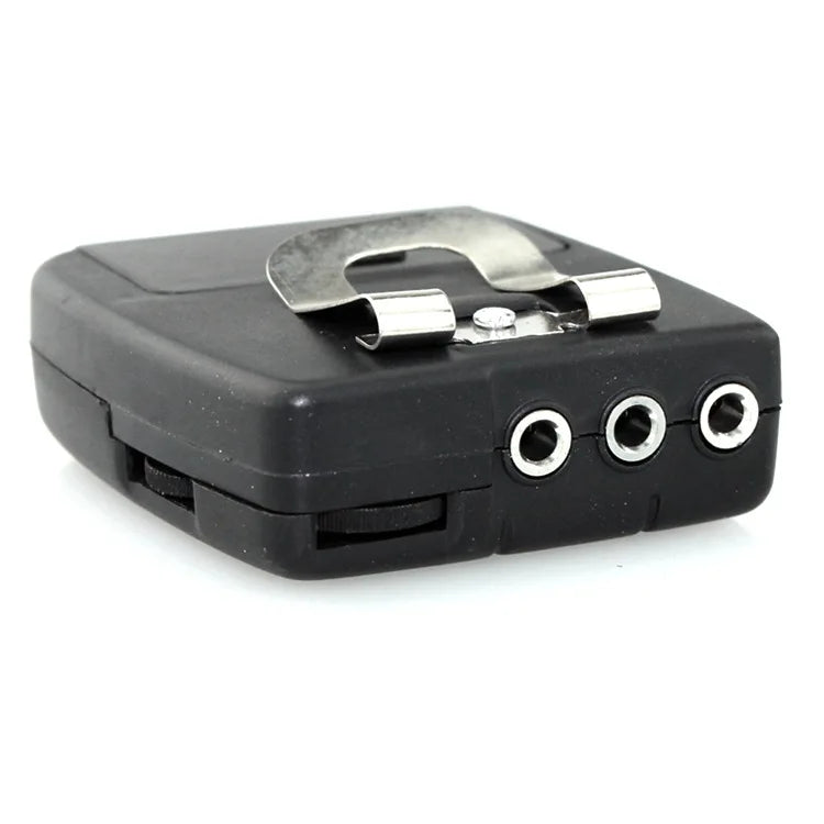 Black Plastic Motorcycle Intercom Host Headphones Helmet Wired Walkie