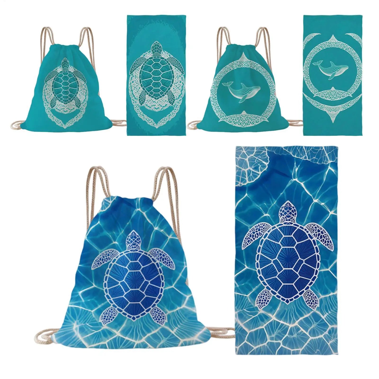 Beach Towel Bag 1 Foldable Quick Dry Sand Large 80x160cm Wearable