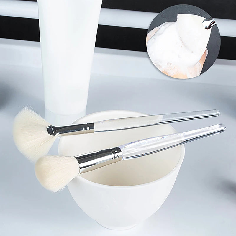 Facial Cleanser Brush Soft Hair Face Massage Wash Brush Face Mask Brush Portable Skin Care Tool Zpaxo