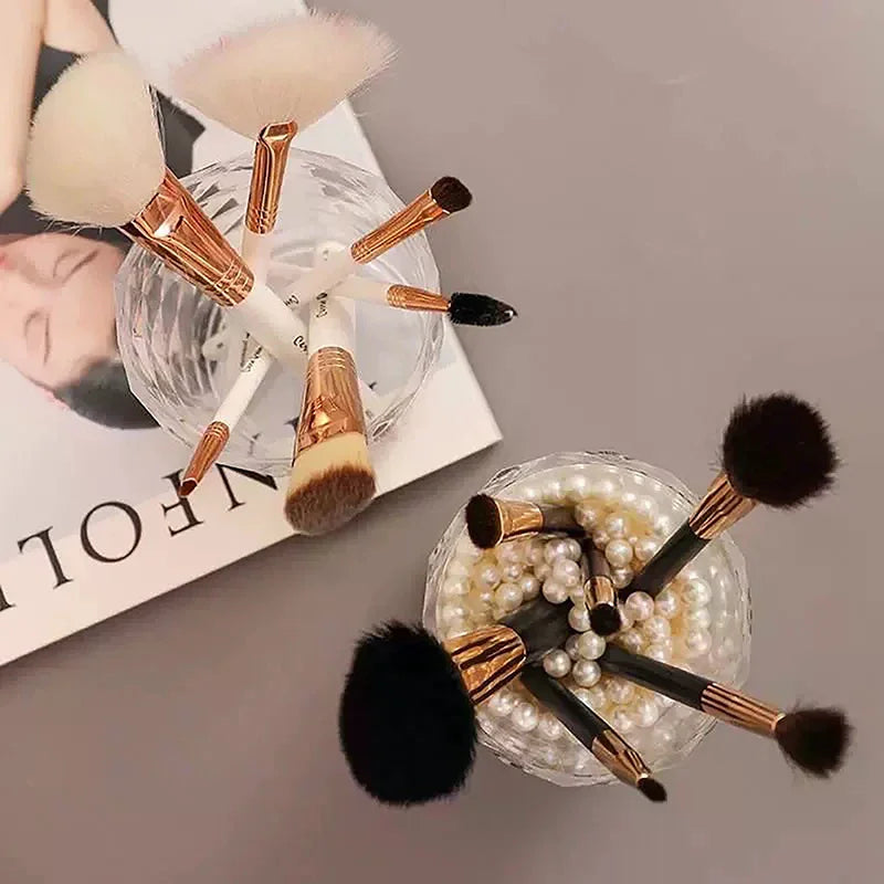 Dustproof Makeup Brush Storage Dressing Table Cosmetic Bucket Holder Zpaxo