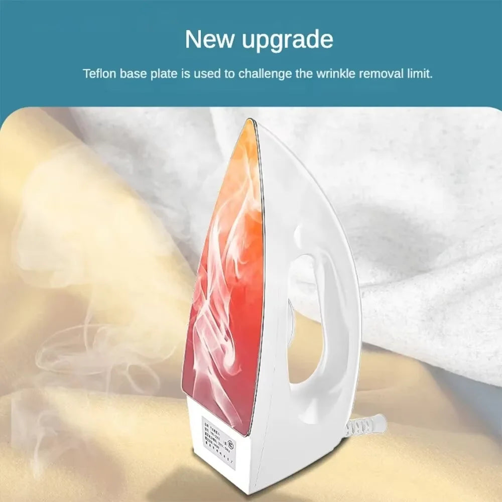 Electric Iron 1000W 5 Gear Adjustable Household Dry Ironing without Water Iron Hot Drilling Heat Transfer for Home Travel Zpaxo