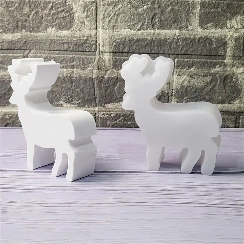 Moose Holder Silicone Molds For Epoxy Resin Candlestick Holiday Decoration Zpaxo