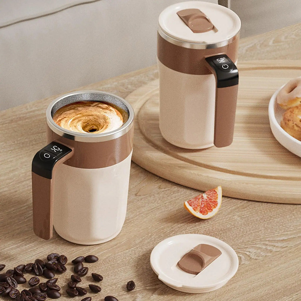 Self Stirring Mug Rechargeable Drinkware Lid Electric Coffee Cup