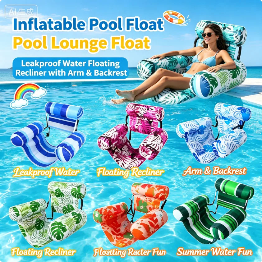 Summer Pool Water Hammock Air Mattresses Bed Beach Sports Lounger