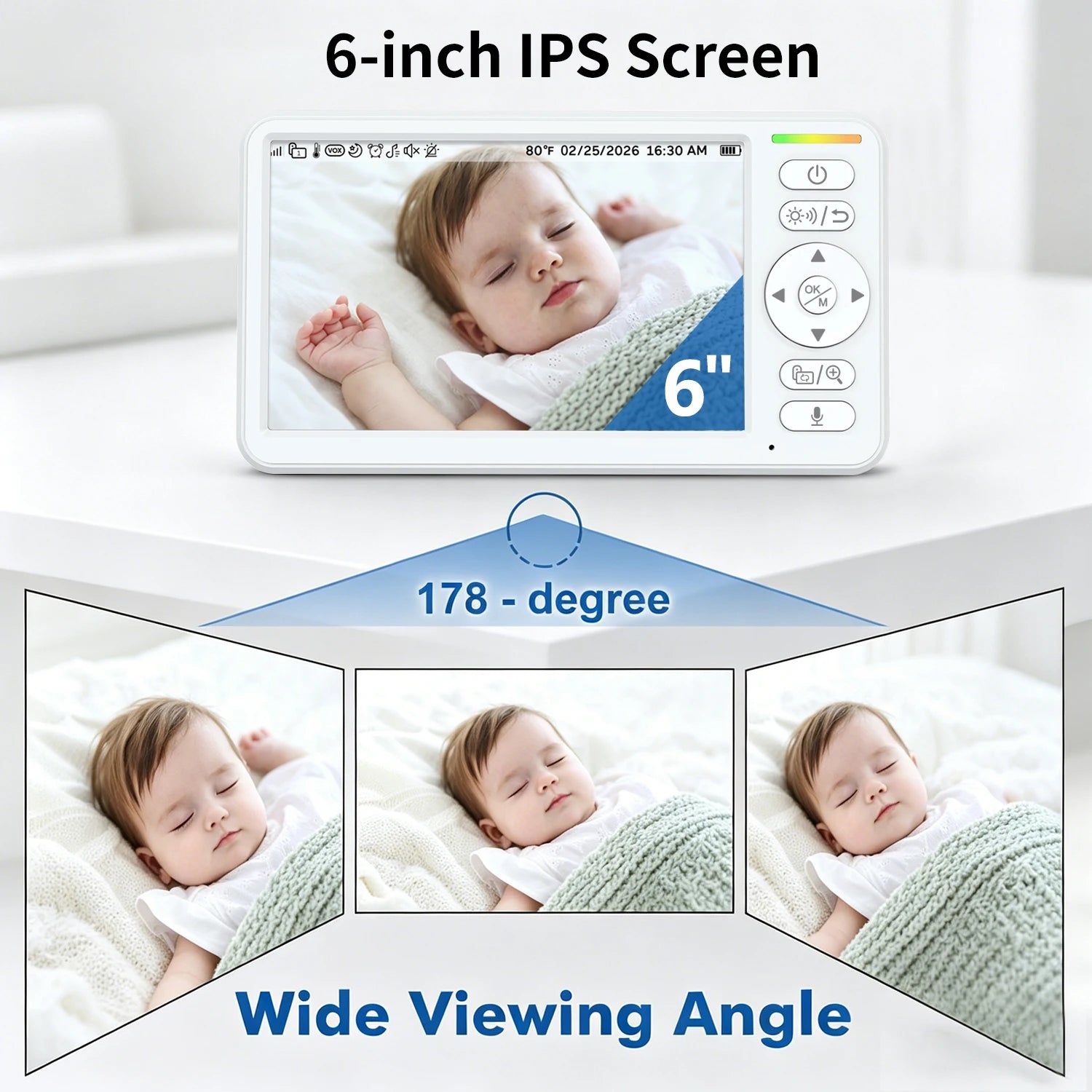Video Baby Monitor Camera Pan Tilt Zoom Babyphone Cam Night Vision Zpaxo