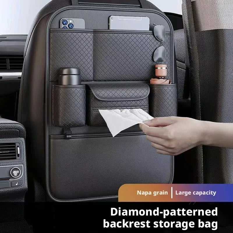 Multi-functional Car Seat Back Organizer High-capacity Multi-pocket