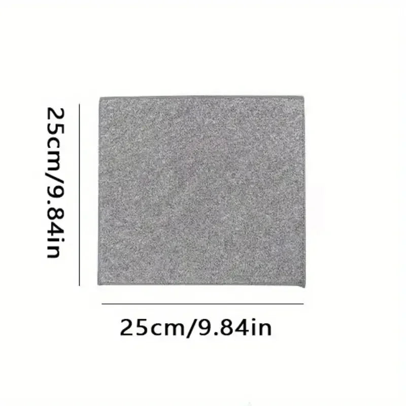 5 10 Kitchen Towel Ultra-fine Fiber Light Gray Cleaning Cloth