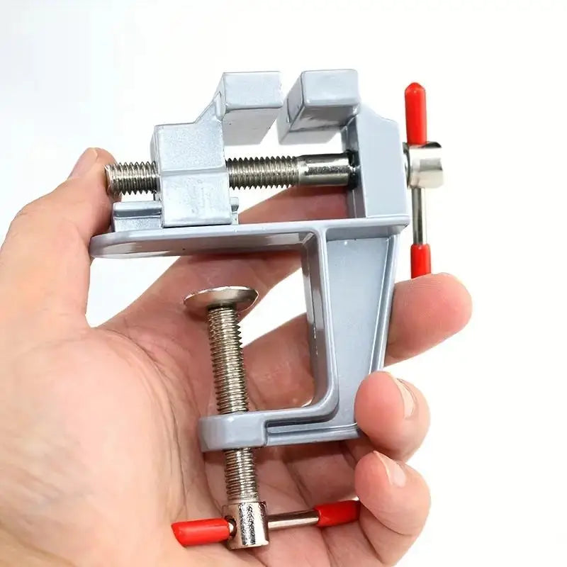 Sturdy Mini Aluminum Bench Vise Adjustable Table Clamp Crafting