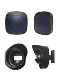 IP52 Waterproof Doorbell Mute Function 110-240V 4 Back Speed Volume Adjust 38 Chime Tunes Motion Detector Alert Smart Doorbell Zpaxo Black 2 pair 2 EU