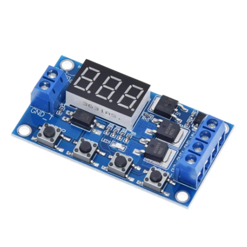 Dual MOSFET Delay Switch Circuit Board 12/24V Relay Module Replacement for Triggered Timed Control Applications Zpaxo