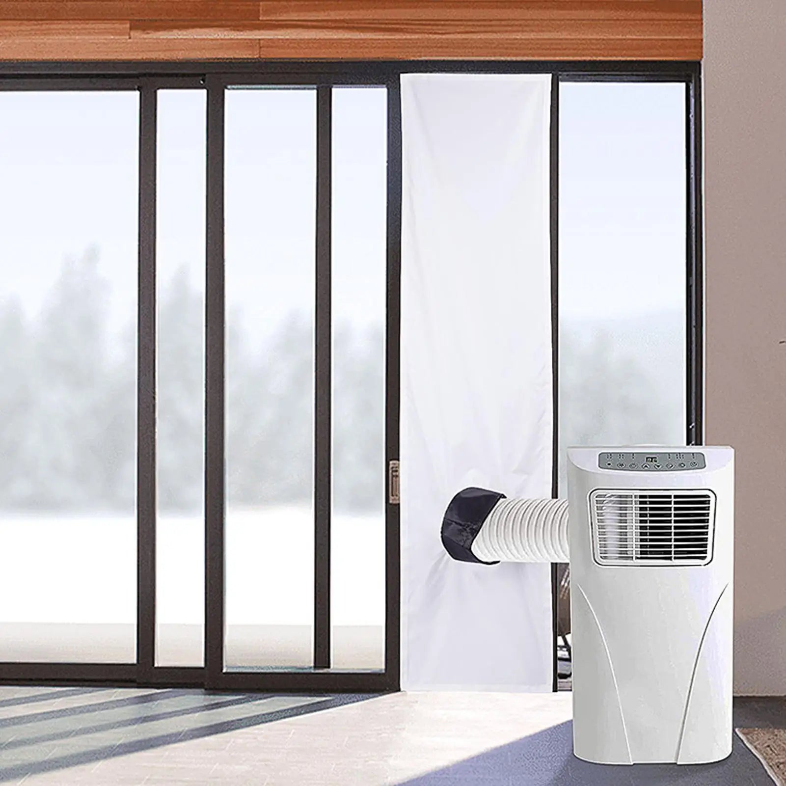 Air Conditioner Sealing Cloth Single Hole Strip Window Soft Baffle