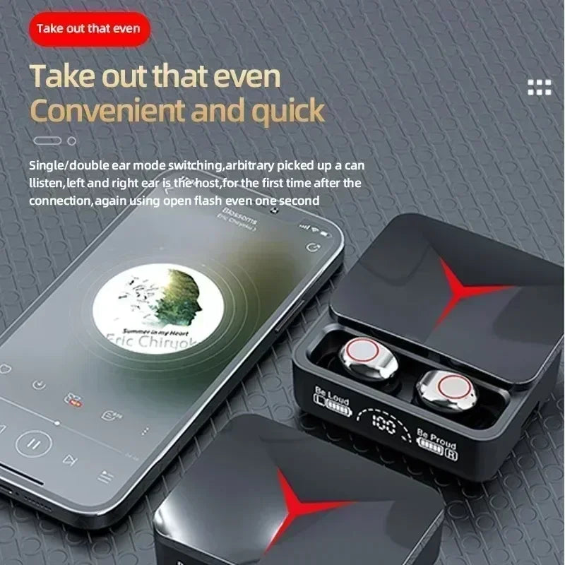 Wireless Headphones TWS Bluetooth Earphones Touch Control Sport