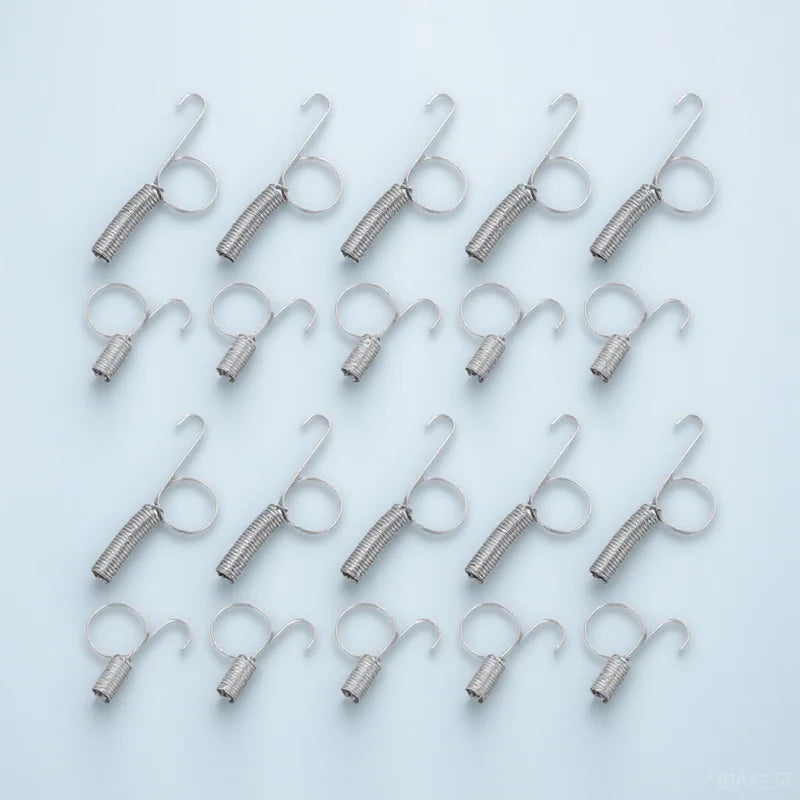 Bird Cage Door Spring Hook Rustproof Wire Lock Rabbit Chicken Parrot