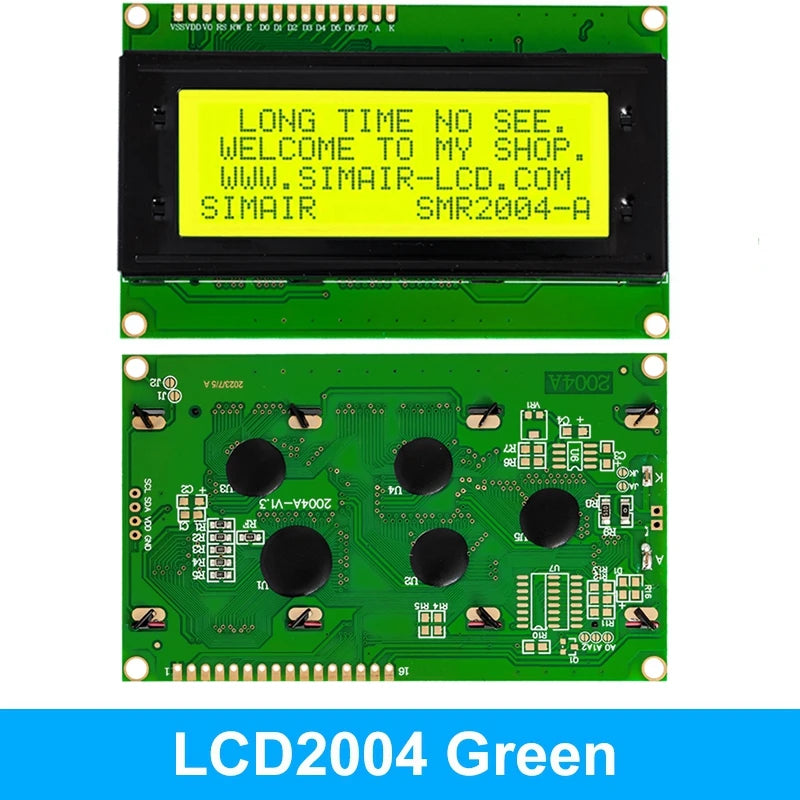 Lcd 2004A Display Module 20x4 5V Gray Screen Parallel I2C Interface Zpaxo yellow green lcd2004