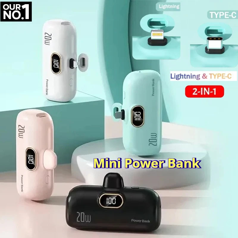 Mini Power Bank 10000mAh PowerBank Fast Charging Portable Charger for IPhone 17 16 15 14 Xiaomi Samsung Poco External Battery Zpaxo