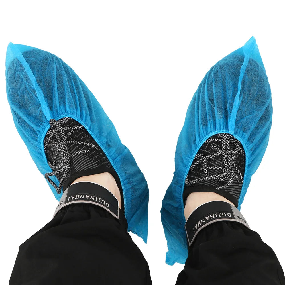 Anti-slip Shoe Covers Elastic Band Breathable Dustproof Disposable