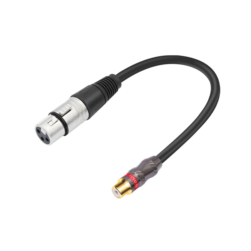 0 3m RCA Female 3Pin-XLR Adapter Cable Cord Microphone Amplifier Mixer