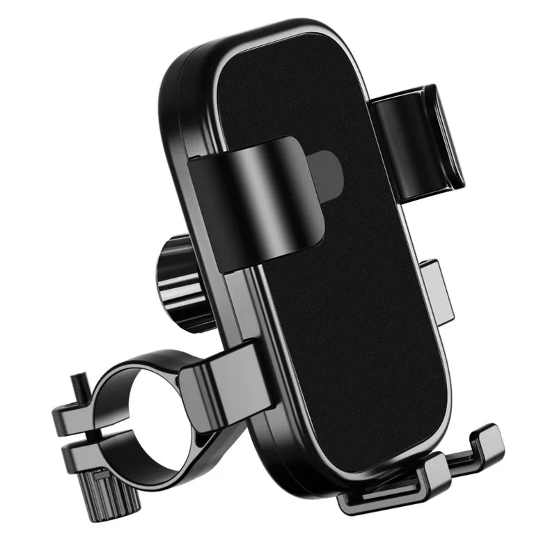 Electric Bike Mobile Phone Anti Drop Bracket Mountain Bike Delivery Rider Motorcycle Rearview Mirror Mobile Navigation Bracket Zpaxo Black one-word base