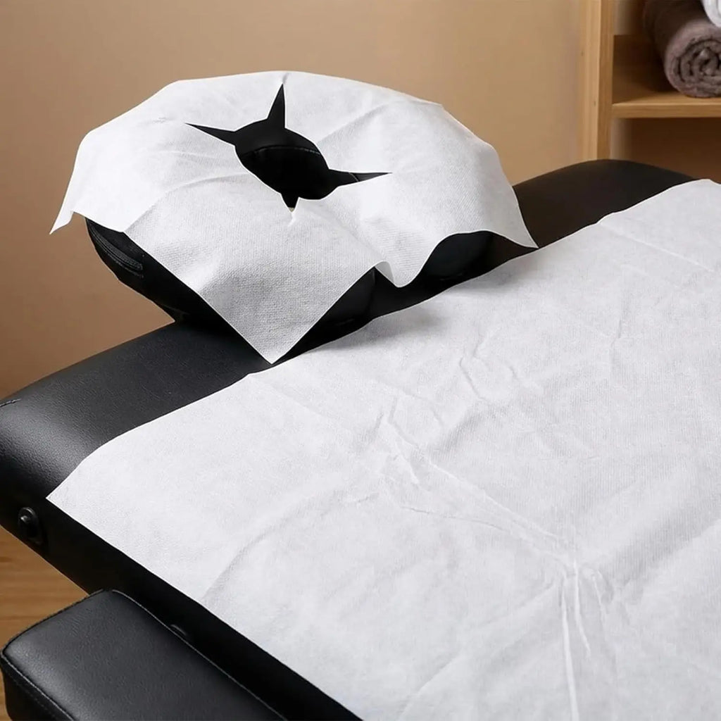 Disposable Face Cradle Covers – Soft Non-Woven Massage Bed Sheets