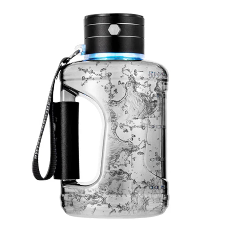 1.5L Portable Hydrogen Water Bottle Hydrogen-Rich Water Container Gym Sports Fitness Hydrogen-Rich Sports Bottle Water Kettle Zpaxo black