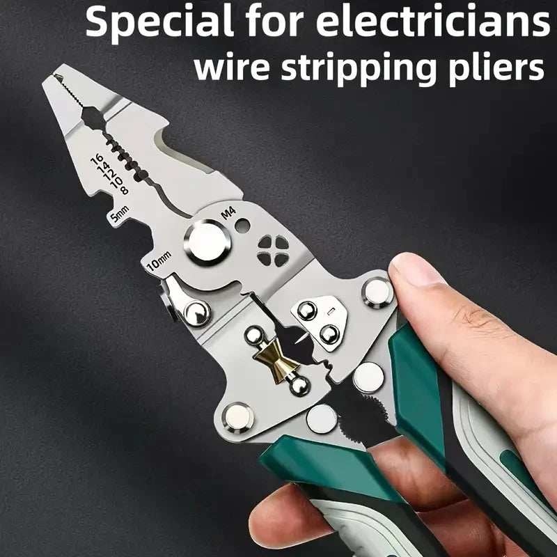 Multifunctional Collapsible Wire Stripping Pliers Cutting Winding