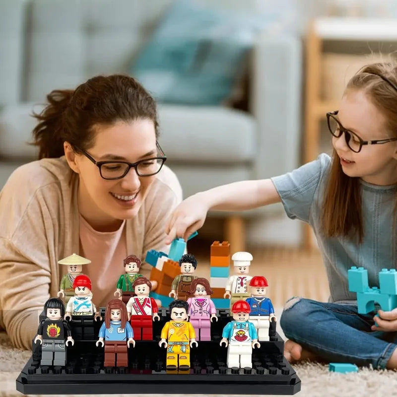 Acrylic Minifigures Display Case Stackable Dustproof Building Block
